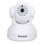 Sricam SP005 WiFi 720P IP Camera Built-in IR-cut Onvif 128GB Micro SD Card Night Vision Indoor 11pcs IR Illumination LEDs P2P PT CMOS Sensor