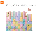 Xiaomi mijia BEVA 80 capsules Colorful Building Blocks Wooden Variety Brain Game Children's Toy For xiaomi smart home